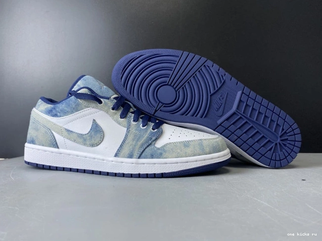 Cheap CZ8455-100 Washed Air Jordan 1 Low Denim 0802
